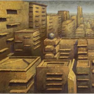 Omaggio alla terra 110x200cm olio su tela 2011 Roma