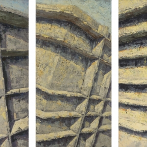 Crocifissione trittico 100x350cm olio su tela 2012 Roma